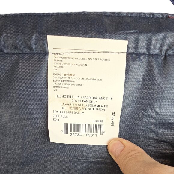 Boyds Bears BellPull Love Conquers All Wall Hanging 40"L x 8"W Americana Hearts - Picture 6 of 6